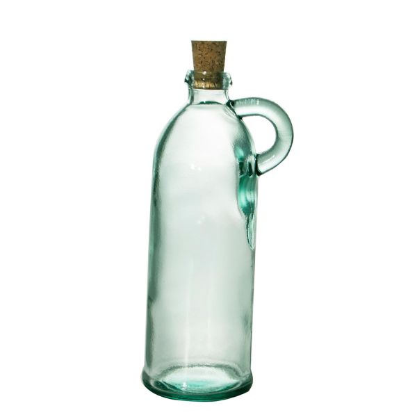 Bottle with Handle & Cork Stopper