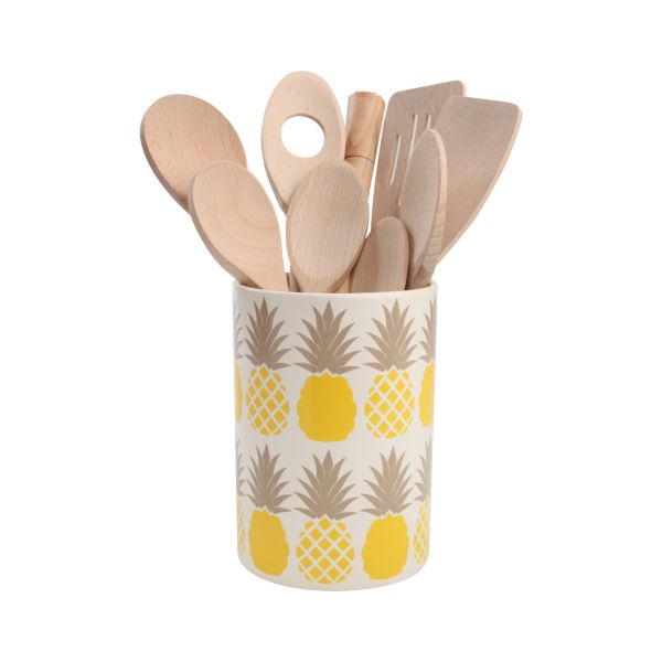 Tutti Frutti Pineapple Utensil Jar